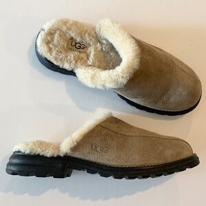 UGG Sheepskin Women’s Mules Tan Size 7